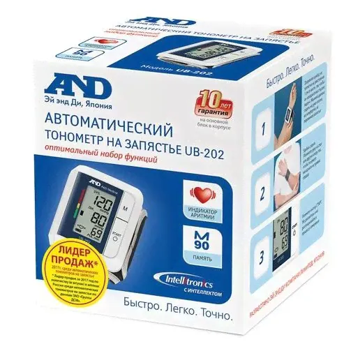 Тонометр автоматический AND UB-202 на запястье в Москве